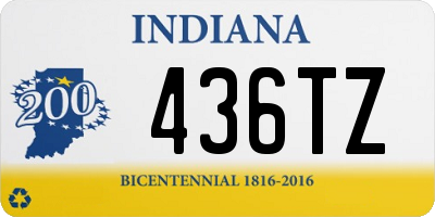 IN license plate 436TZ