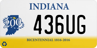 IN license plate 436UG