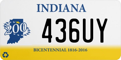 IN license plate 436UY