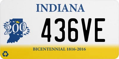 IN license plate 436VE