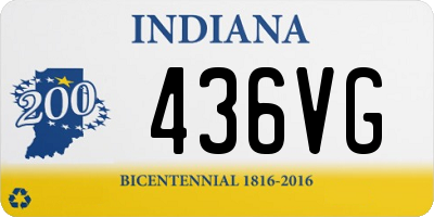 IN license plate 436VG