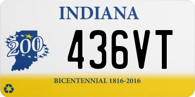 IN license plate 436VT