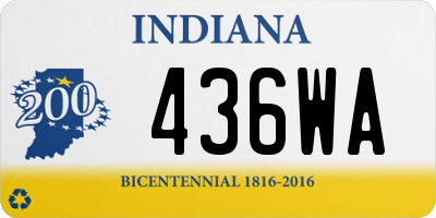 IN license plate 436WA