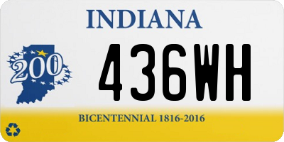 IN license plate 436WH