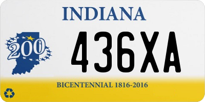 IN license plate 436XA