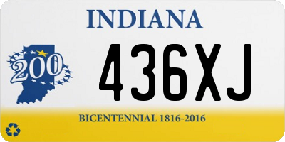 IN license plate 436XJ
