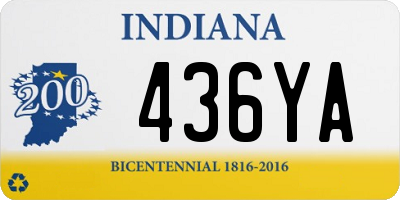IN license plate 436YA