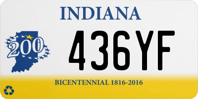 IN license plate 436YF