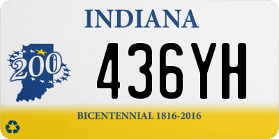 IN license plate 436YH