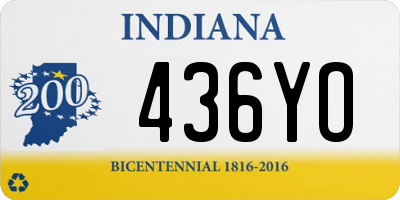 IN license plate 436YO