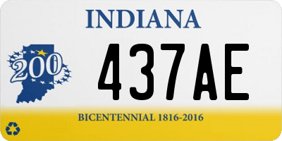 IN license plate 437AE