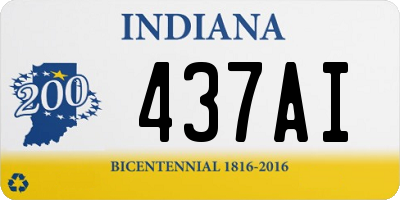 IN license plate 437AI