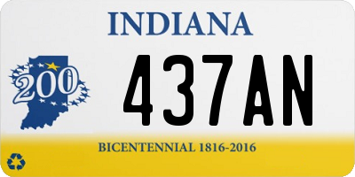 IN license plate 437AN