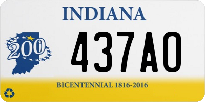 IN license plate 437AO