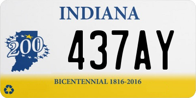 IN license plate 437AY