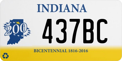 IN license plate 437BC
