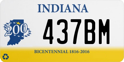 IN license plate 437BM