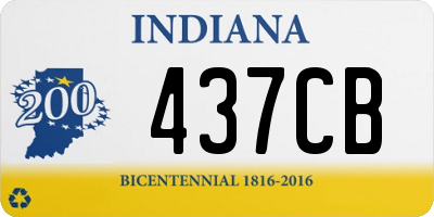 IN license plate 437CB