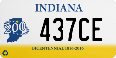 IN license plate 437CE