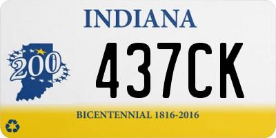 IN license plate 437CK