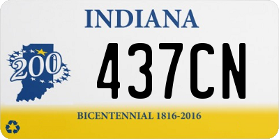 IN license plate 437CN