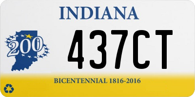 IN license plate 437CT