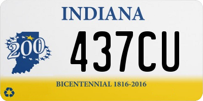 IN license plate 437CU