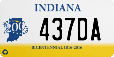 IN license plate 437DA