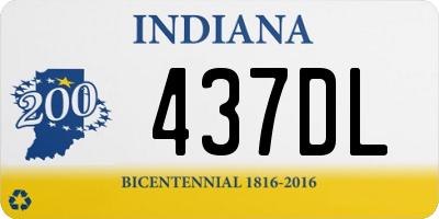 IN license plate 437DL