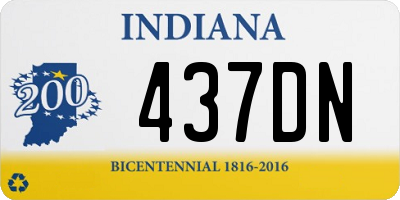 IN license plate 437DN