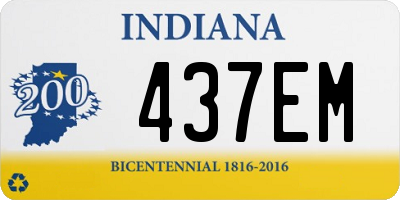 IN license plate 437EM