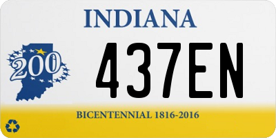 IN license plate 437EN