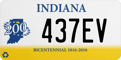 IN license plate 437EV