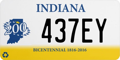 IN license plate 437EY