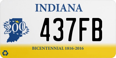 IN license plate 437FB