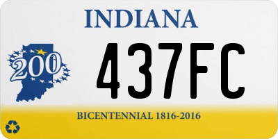 IN license plate 437FC