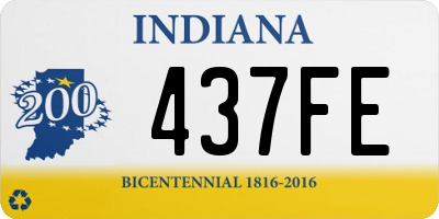 IN license plate 437FE