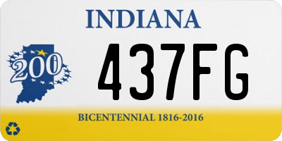 IN license plate 437FG