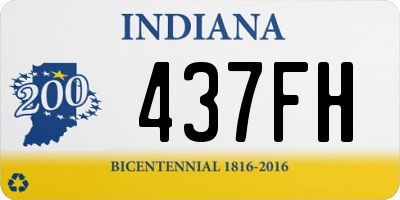 IN license plate 437FH