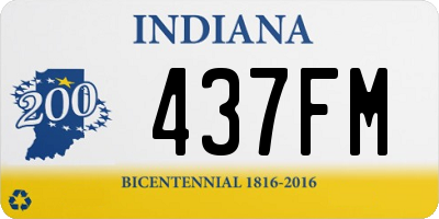 IN license plate 437FM