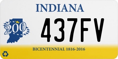 IN license plate 437FV