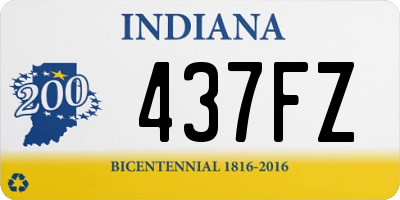 IN license plate 437FZ