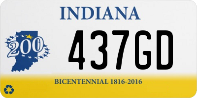 IN license plate 437GD