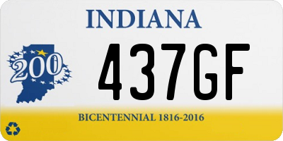 IN license plate 437GF