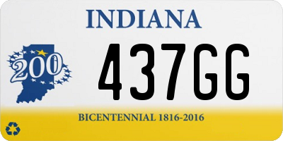 IN license plate 437GG