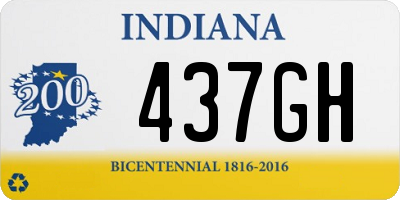 IN license plate 437GH