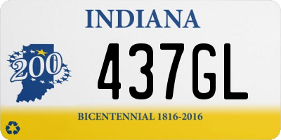 IN license plate 437GL