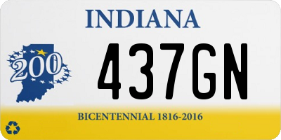 IN license plate 437GN