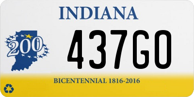 IN license plate 437GO