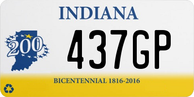 IN license plate 437GP